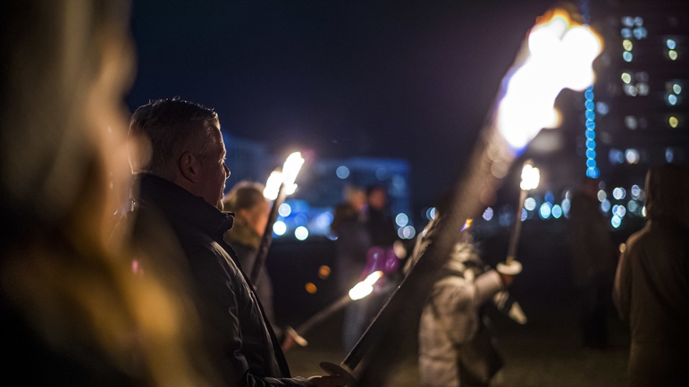 Fackelwanderung in Travemünde 