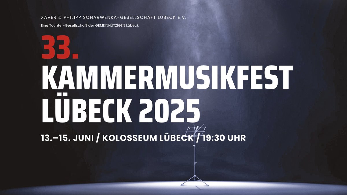 33. Lübecker Kammermusikfest 2025 