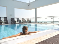 Lange Saunanacht zu Ostsee in Flammen